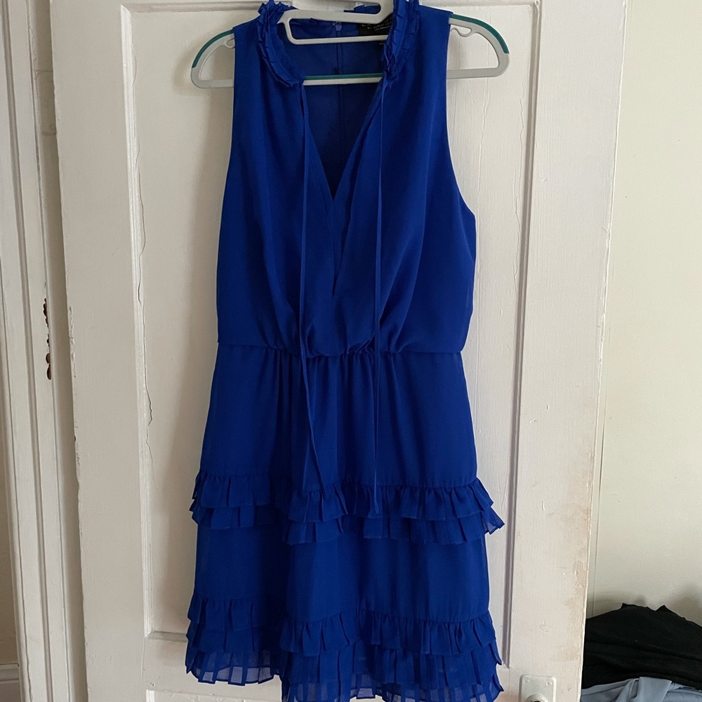 Laundry by Shelli Segal Cobalt blue mini dress